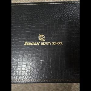 Vintage Suncoast Beauty School Cosmetology Student Luggage